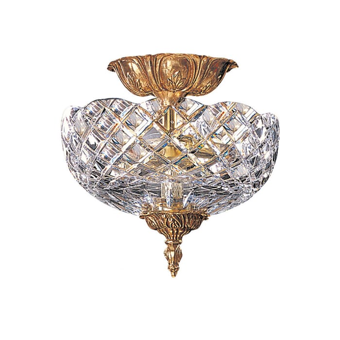 Crystorama 2-Light 10" Ceiling Light in Olde Brass Crystorama 2-Light 10" Ceiling Light in Olde Brass