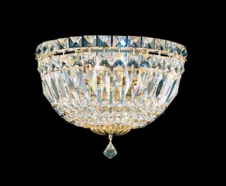 Petit Crystal Deluxe 3-Light Wall Sconce in Silver
