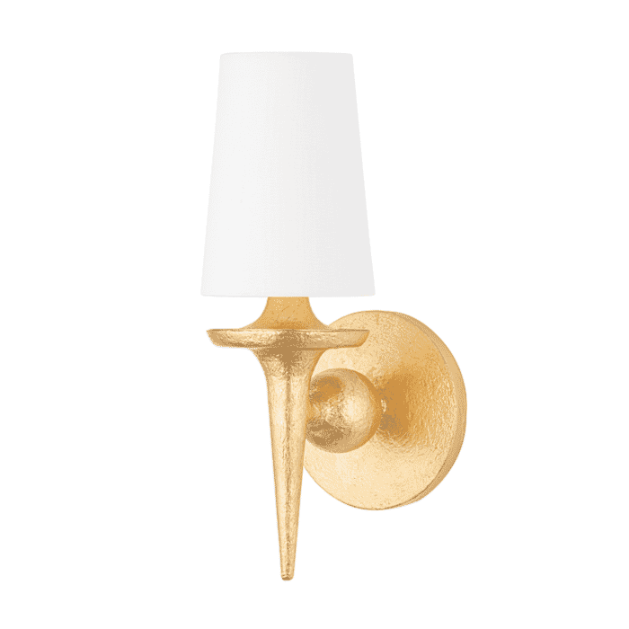 Hudson Valley Torch Wall Sconce in Gold Leaf Hudson Valley Torch Wall Sconce in Gold Leaf
