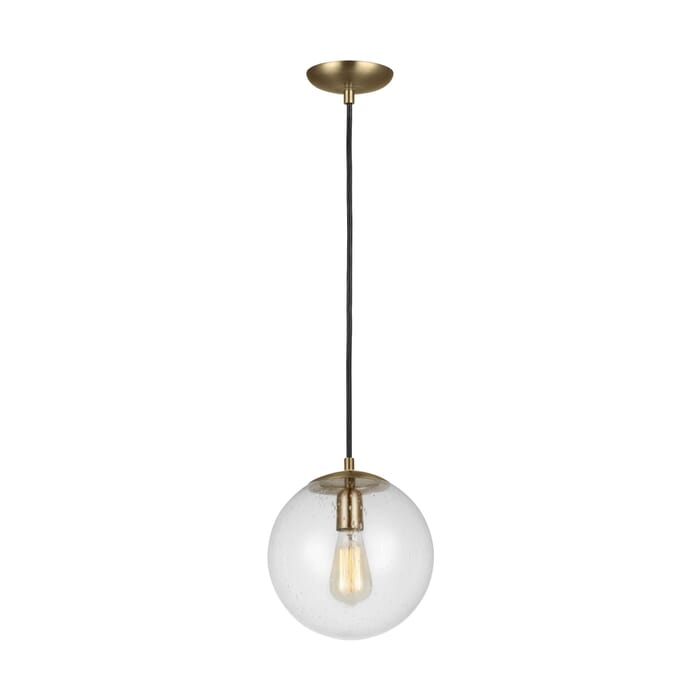Sea Gull Leo - Hanging Globe LED Pendant Light in Satin Brass Sea Gull Leo - Hanging Globe LED Pendant Light in Satin Brass
