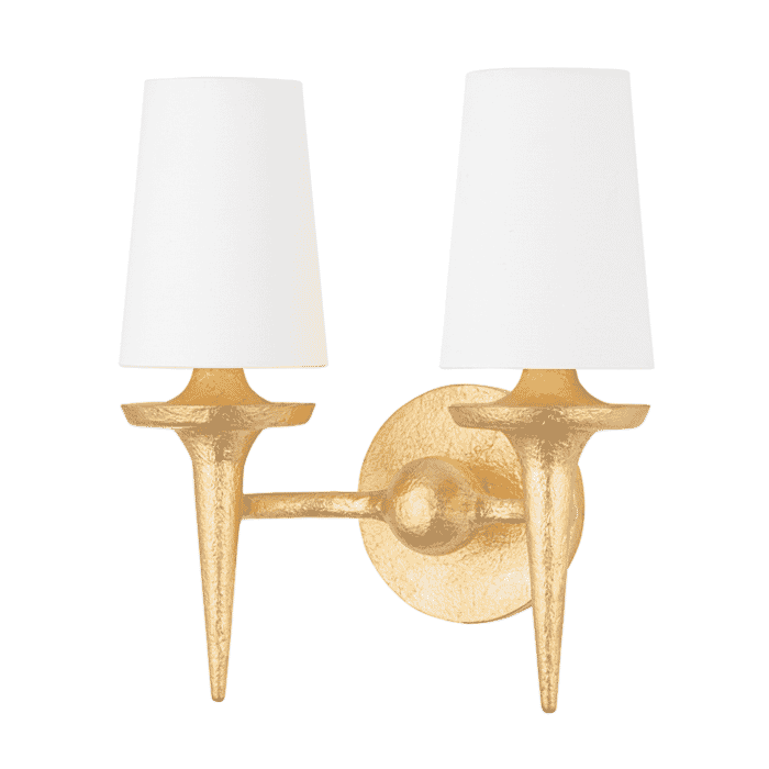 Hudson Valley Torch Wall Sconce in Gold Leaf Hudson Valley Torch Wall Sconce in Gold Leaf