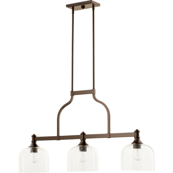 Quorum Richmond 3-Light Kichen Island Light in Oiled Bronze Quorum Richmond 3-Light Kichen Island Light in Oiled Bronze