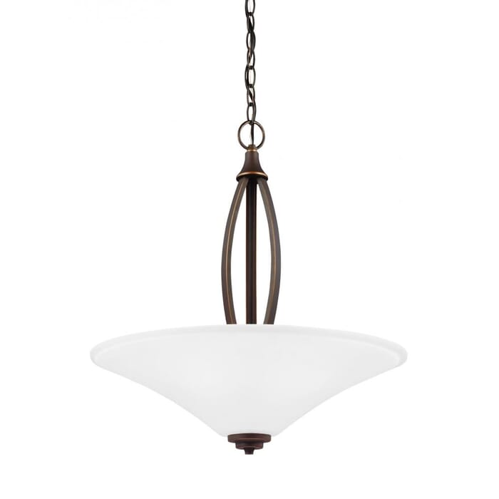 Sea Gull Metcalf 3-Light 24" Pendant Light in Autumn Bronze Sea Gull Metcalf 3-Light 24" Pendant Light in Autumn Bronze