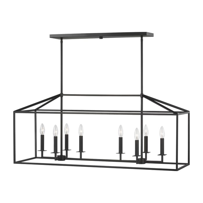 Perryton 8-Light Island Pendant in Midnight Black Perryton 8-Light Island Pendant in Midnight Black