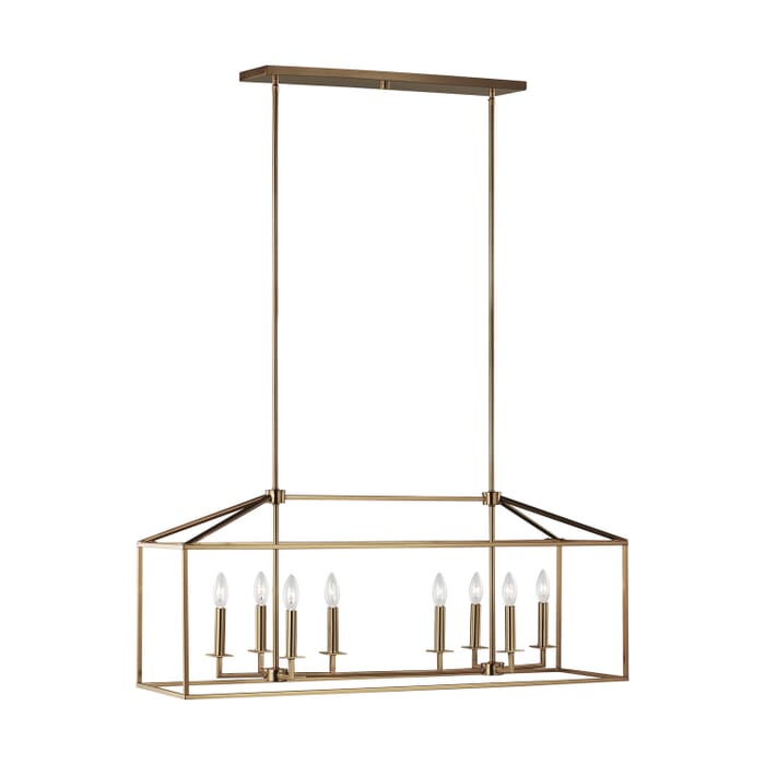 Perryton 8-Light Island Pendant in Satin Brass Perryton 8-Light Island Pendant in Satin Brass