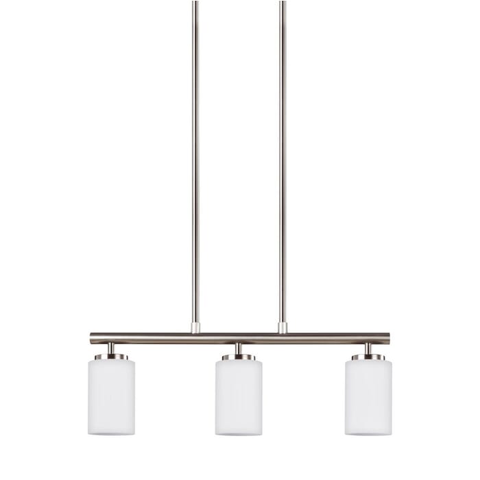 Sea Gull Oslo 3-Light 10" Pendant Light in Brushed Nickel Sea Gull Oslo 3-Light 10" Pendant Light in Brushed Nickel