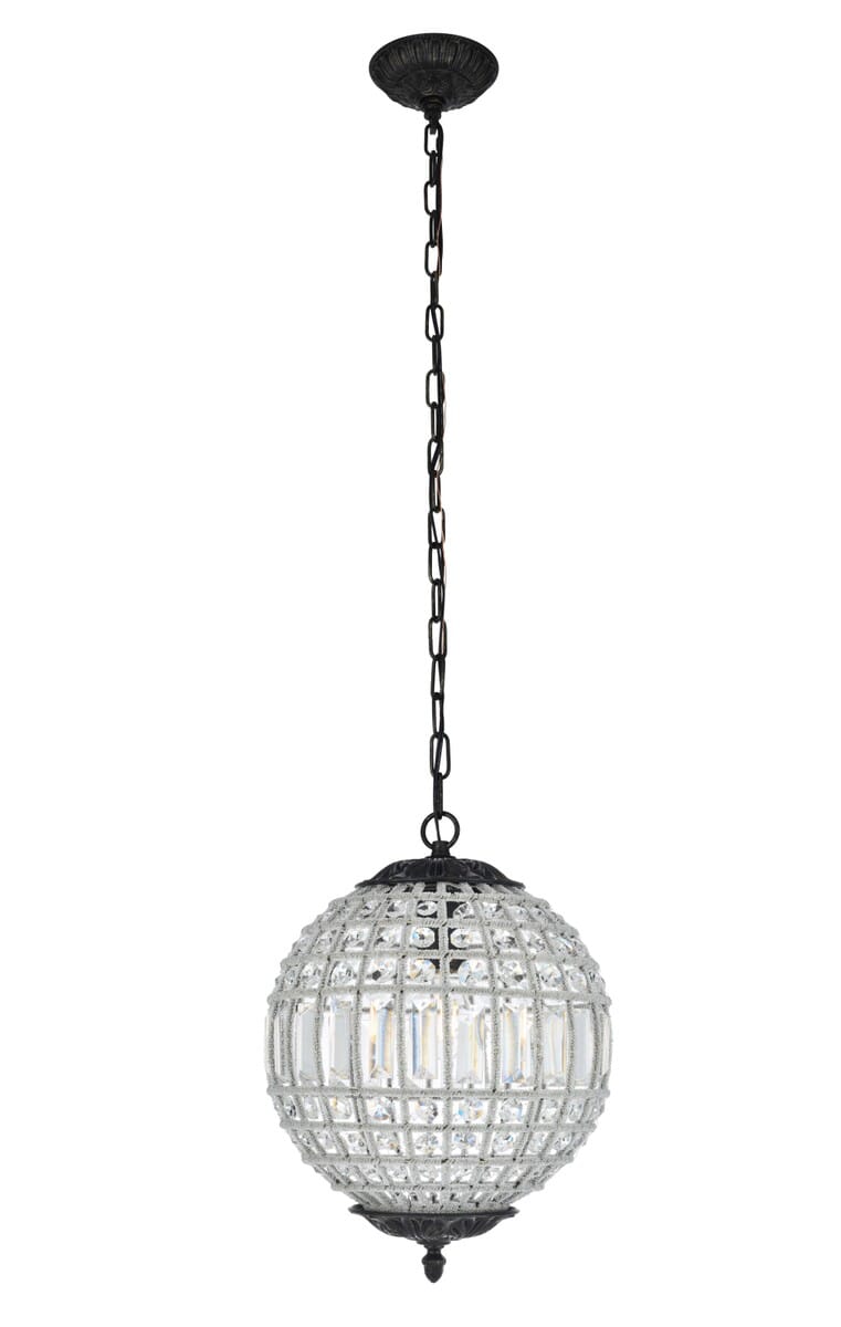 Olivia 1-Light Pendant in Dark Bronze