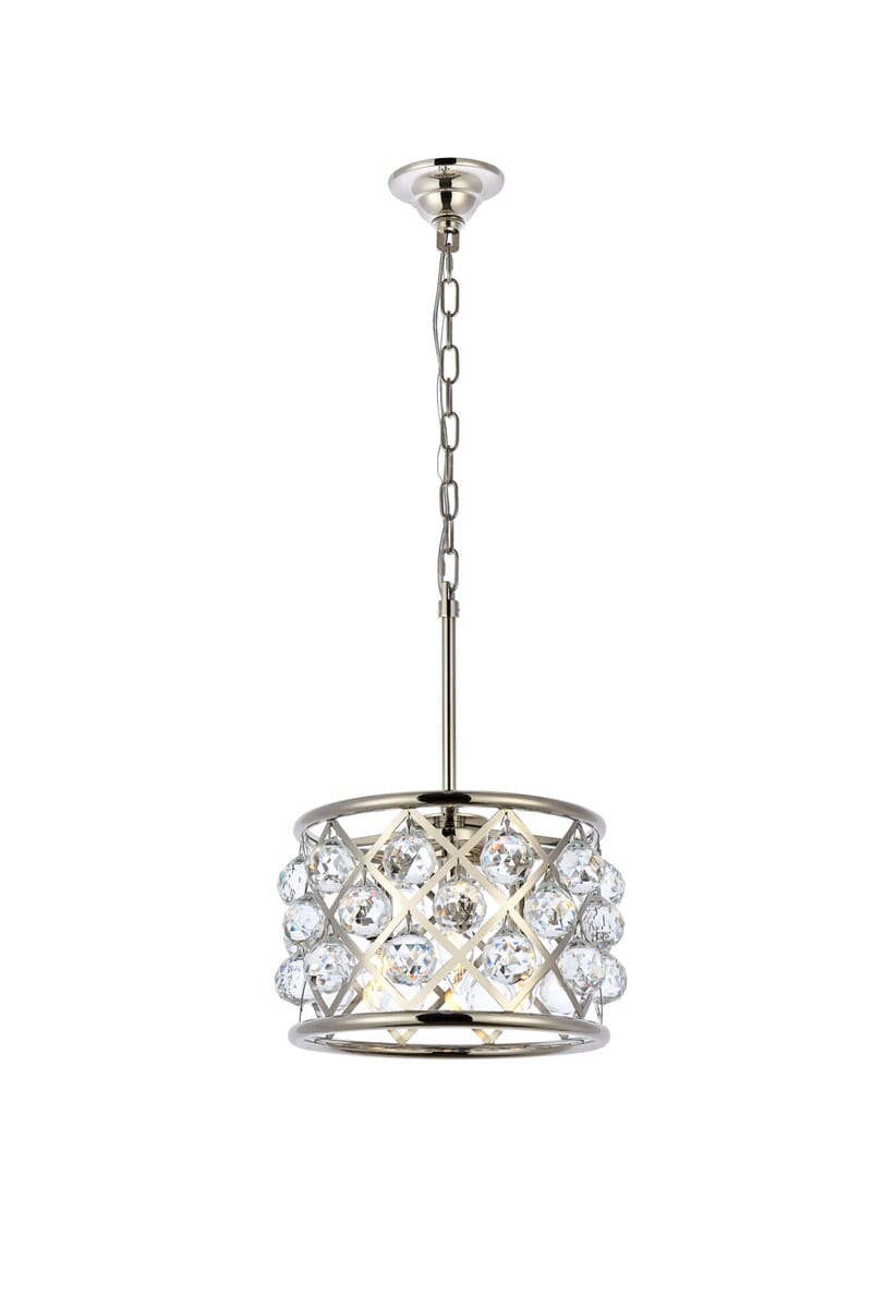Madison 3-Light Pendant in Polished Nickel