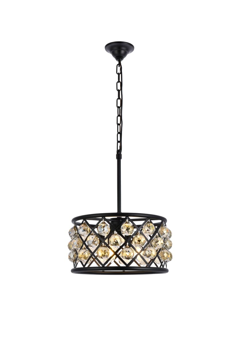 Madison 4-Light Pendant in Matte Black