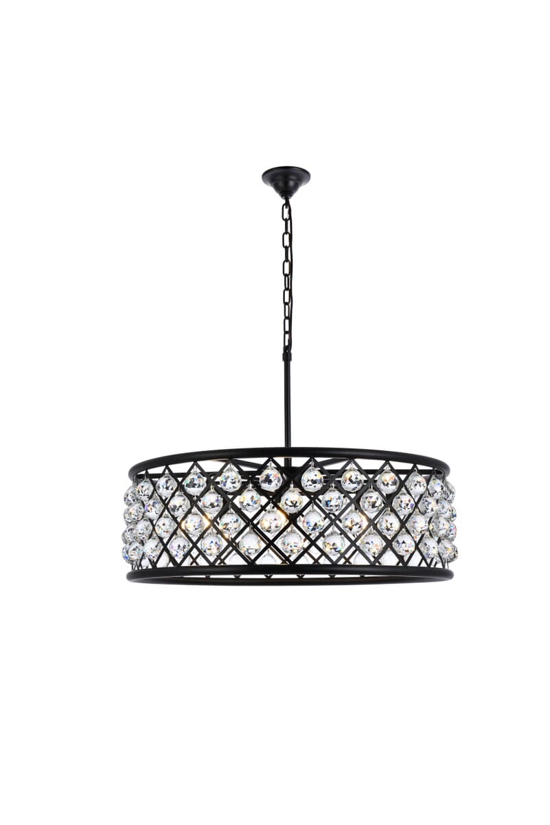 Madison 8-Light Chandelier in Matte Black