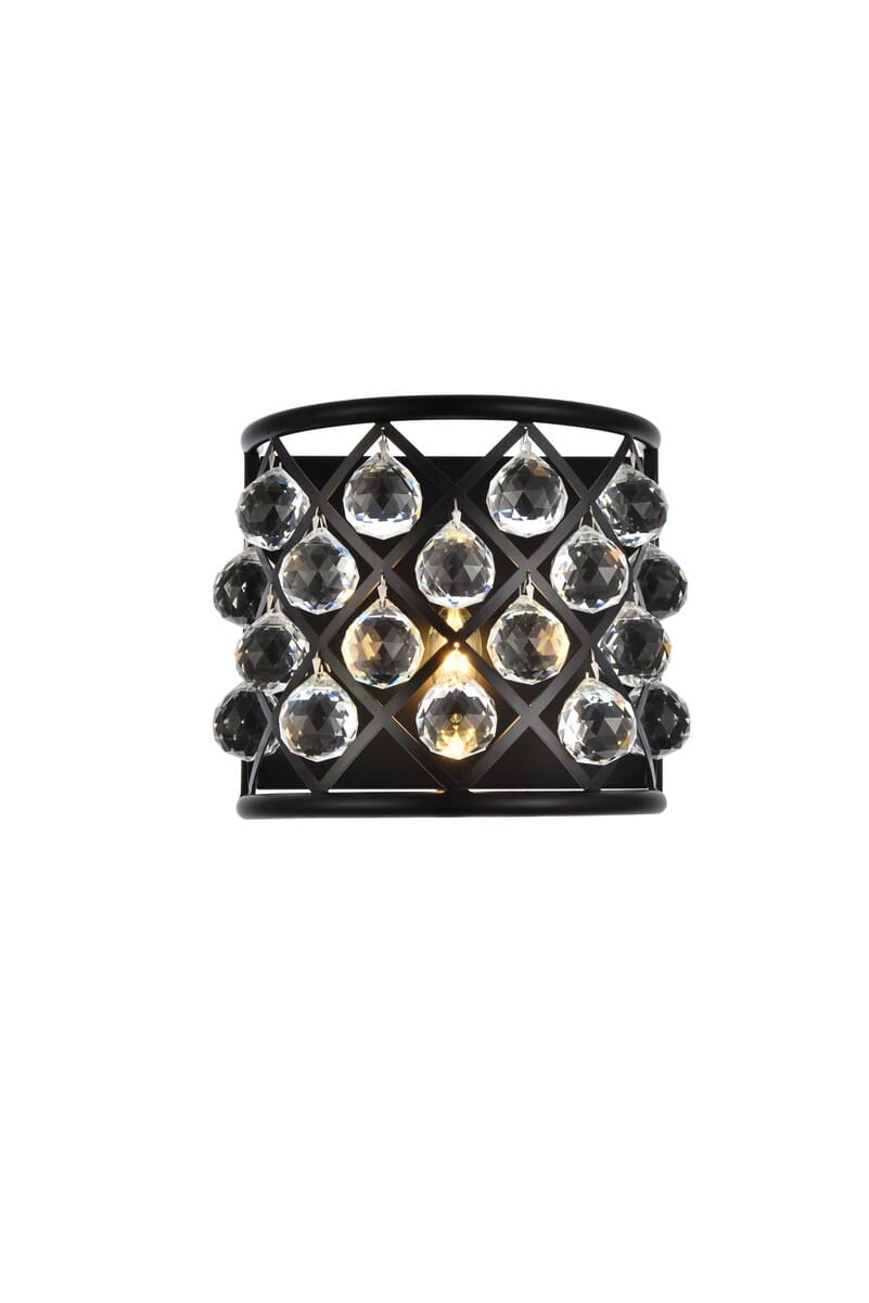 Madison 1-Light Wall Sconce in Matte Black