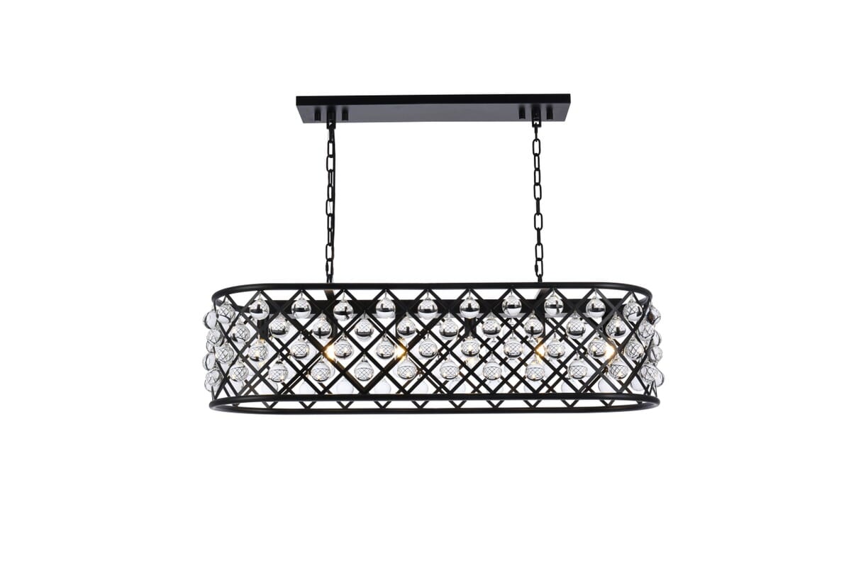 Madison 6-Light Chandelier in Matte Black