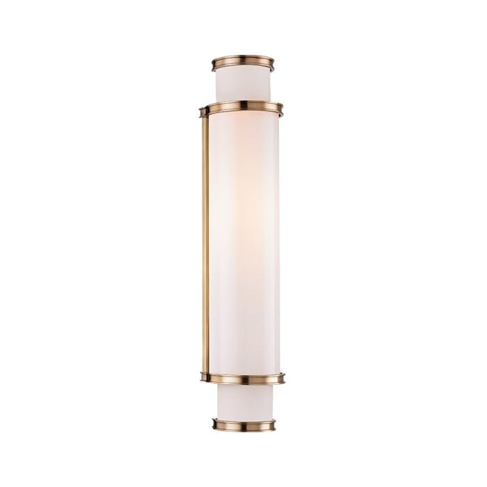 Hudson Valley Malcolm 5" Bathroom Vanity Light in Aged Brass Hudson Valley Malcolm 5" Bathroom Vanity Light in Aged Brass
