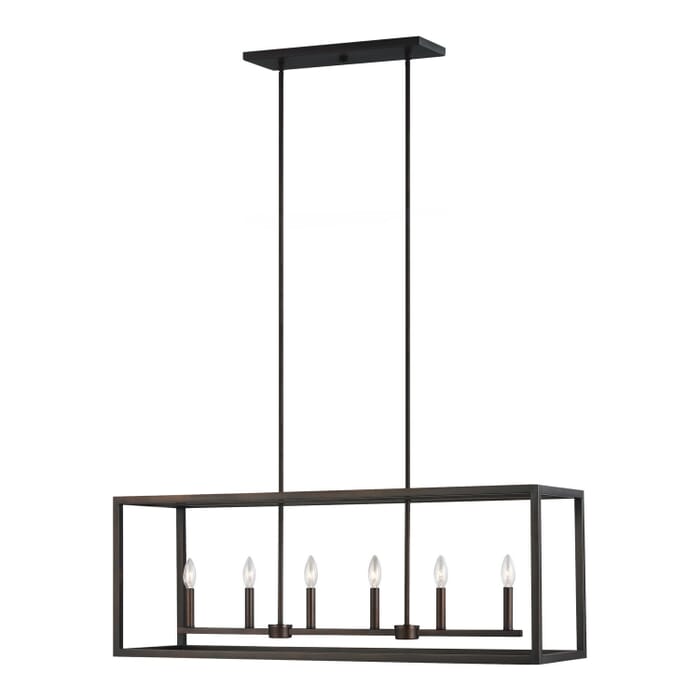 Moffet Street 6-Light Island Pendant in Bronze Moffet Street 6-Light Island Pendant in Bronze
