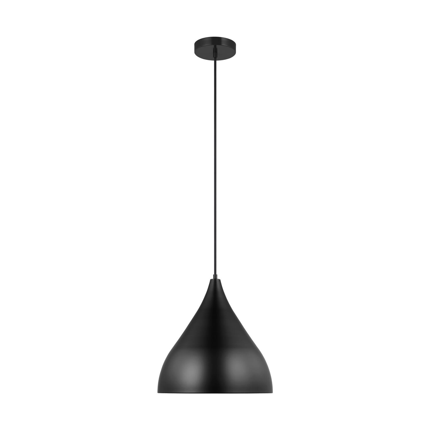 Oden 1-Light Pendant in Midnight Black