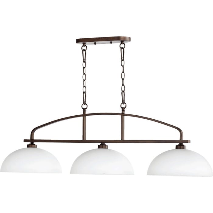 Quorum Reyes 3-Light 13" Ceiling Island Light in Oiled Bronze Quorum Reyes 3-Light 13" Ceiling Island Light in Oiled Bronze