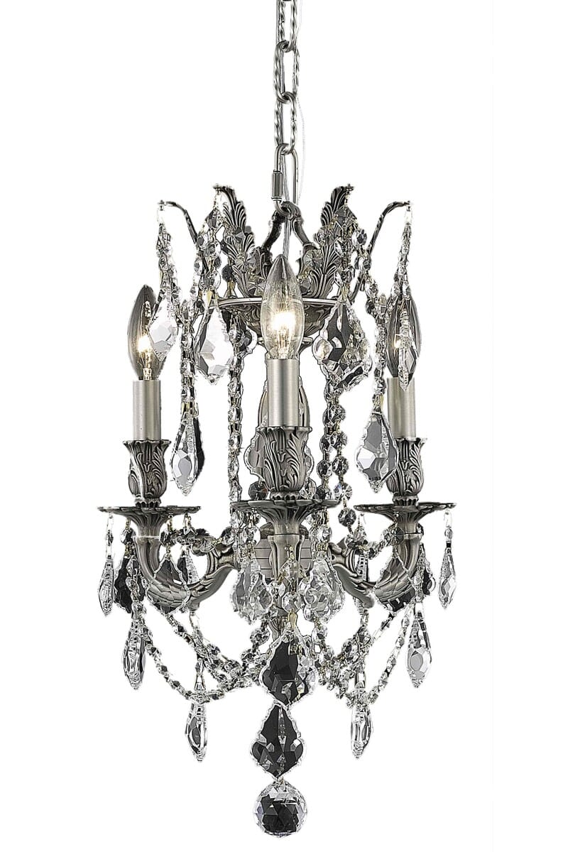 Rosalia 3-Light Pendant in Pewter