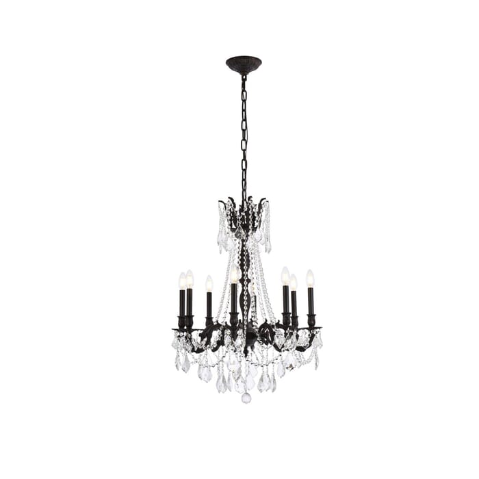 Rosalia 8-Light Chandelier in Dark Bronze Rosalia 8-Light Chandelier in Dark Bronze