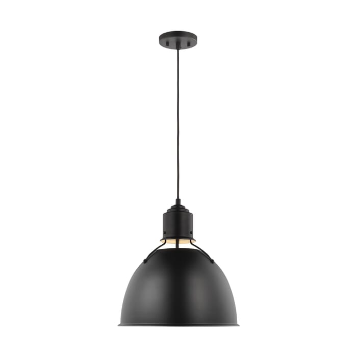 Sea Gull Huey Pendant Light in Midnight Black Sea Gull Huey Pendant Light in Midnight Black