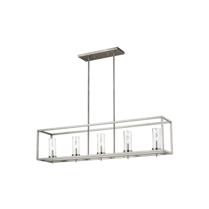 Sea Gull Zire 5-Light Kitchen Island Light in Brushed Nickel Sea Gull Zire 5-Light Kitchen Island Light in Brushed Nickel