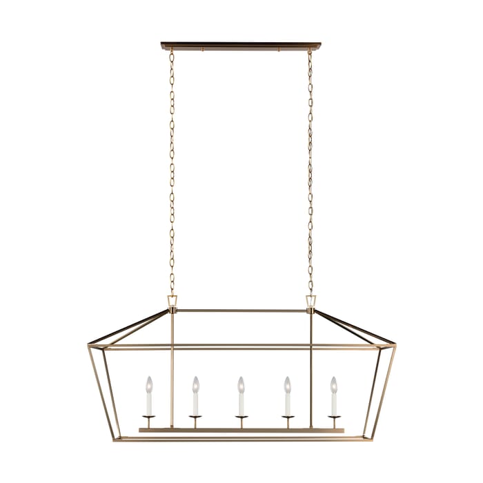 Sea Gull Dianna 5-Light LED Transitional Chandelier in Satin Brass Sea Gull Dianna 5-Light LED Transitional Chandelier in Satin Brass