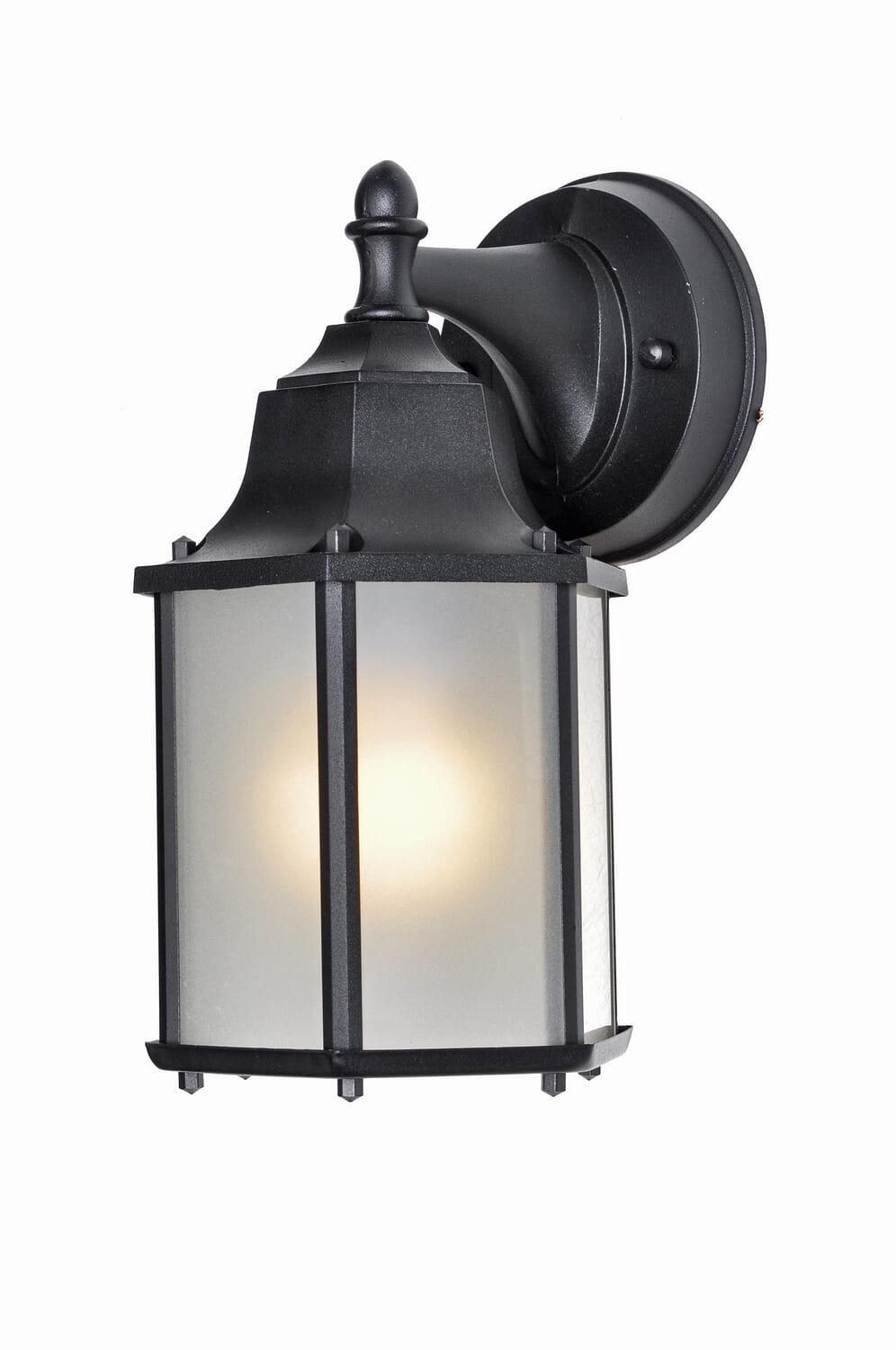 Builder Cast LED E26 1-Light LED Outdoor Wall Sconce in Black