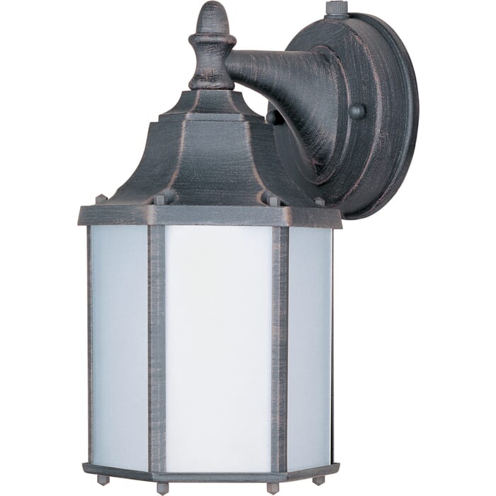 Maxim Lighting Side Door LED E26 1-Light 1-Light Outdoor Wall Mount in Rust Patina Maxim Lighting Side Door LED E26 1-Light 1-Light Outdoor Wall Mount in Rust Patina