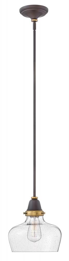 Academy 1-Light Pendant In Oil Rubbed Bronze