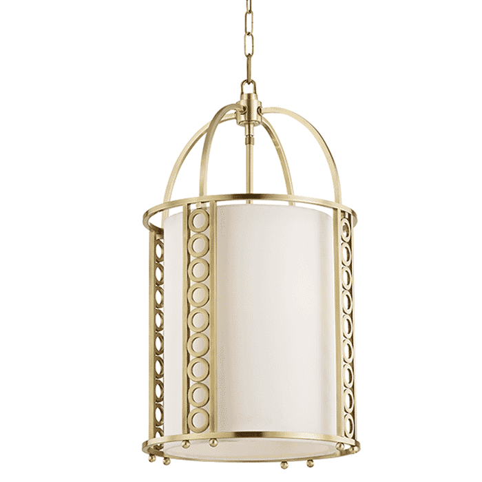Hudson Valley Infinity 4-Light 26" Mini Pendant in Aged Brass Hudson Valley Infinity 4-Light 26" Mini Pendant in Aged Brass