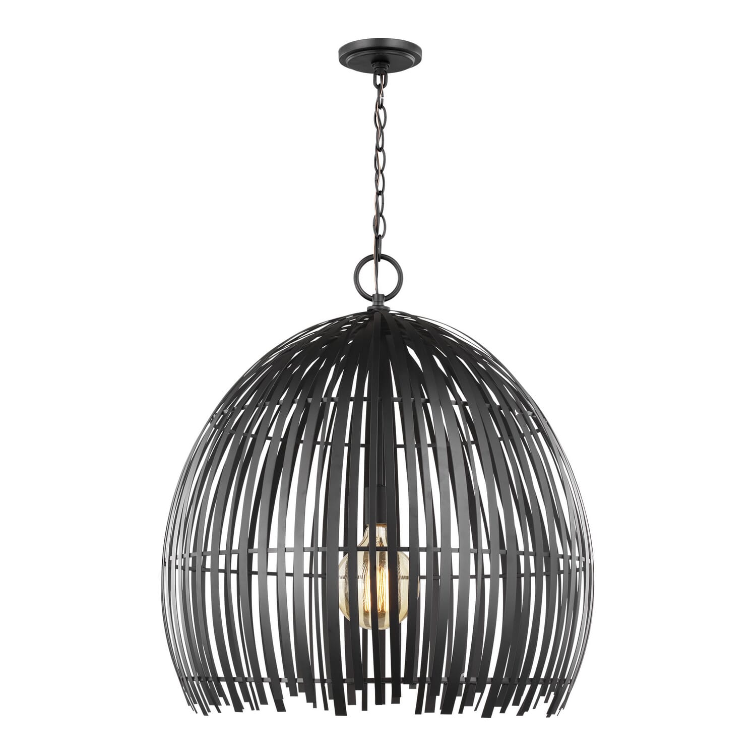 Hanalei 1-Light Pendant in Midnight Black