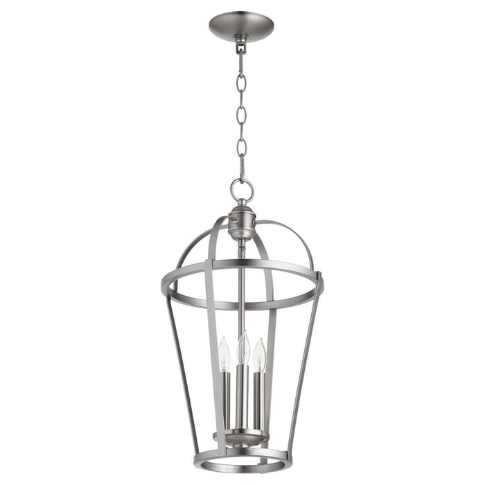 Quorum Transitional 3-Light 12" Foyer Light in Satin Nickel Quorum Transitional 3-Light 12" Foyer Light in Satin Nickel