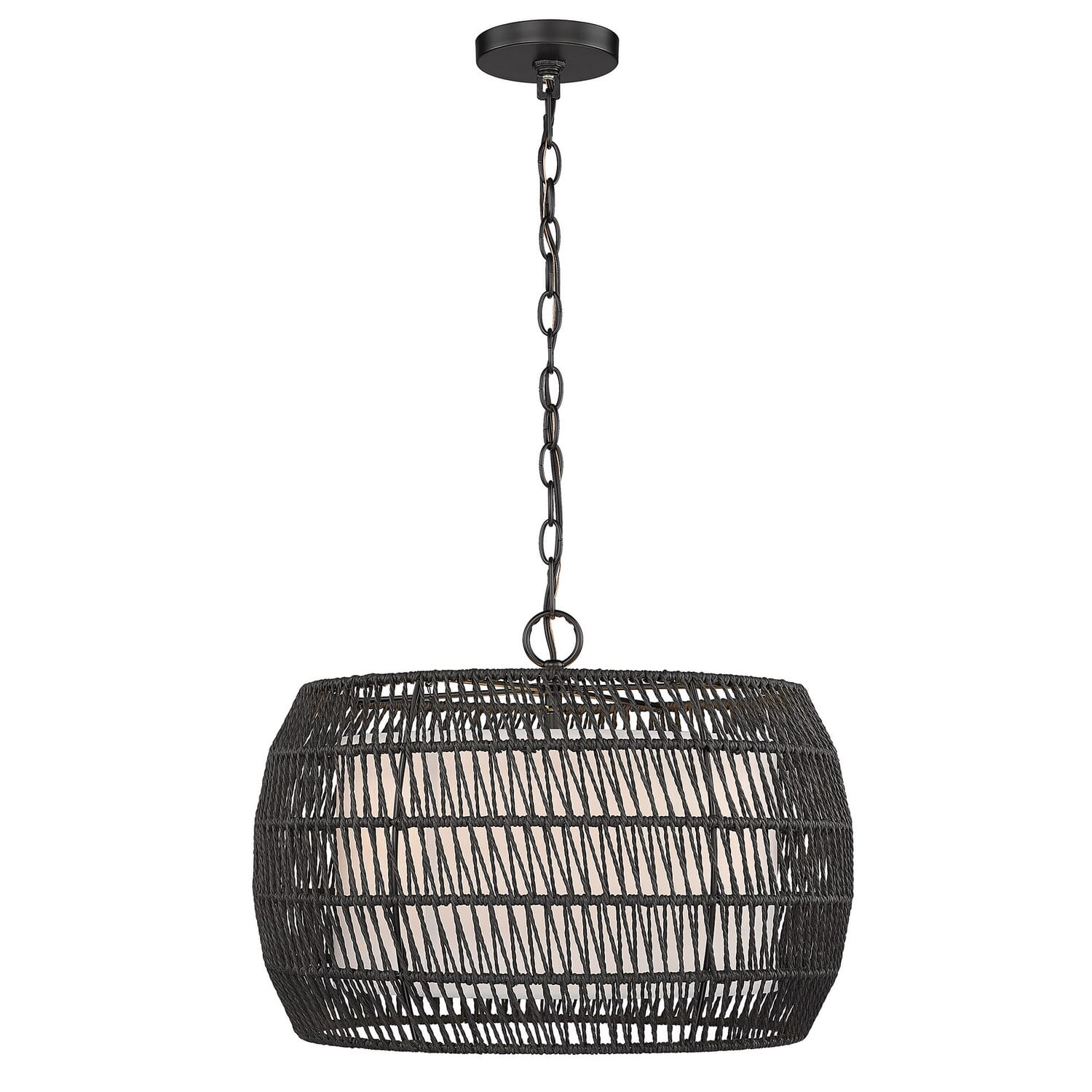 Everly 4-Light Pendant in Matte Black