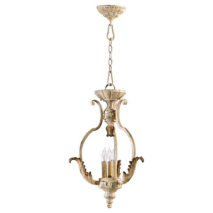 Quorum Florence 3-Light 16" Pendant Light in Persian White Quorum Florence 3-Light 16" Pendant Light in Persian White