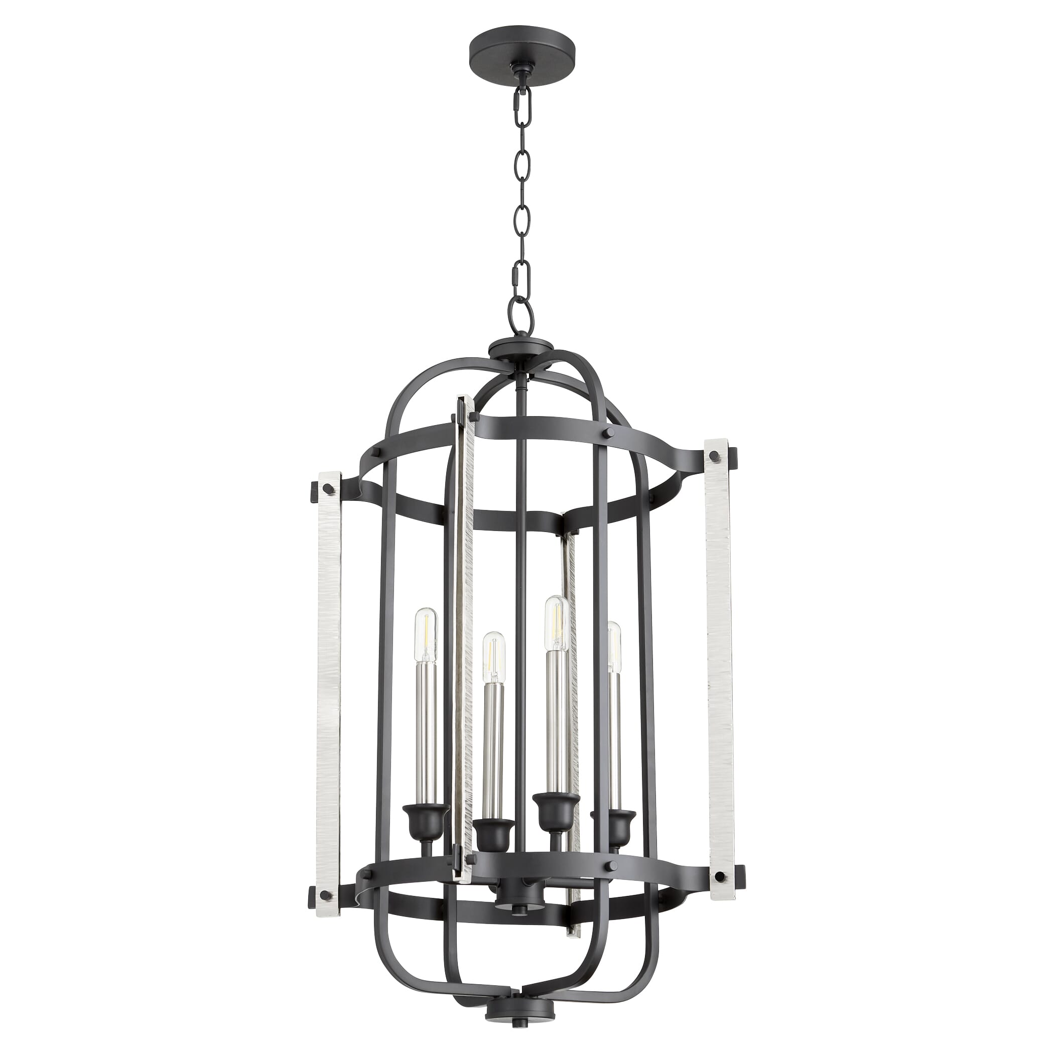 Quorum Transitional 4Light 17" Foyer Light in Noir