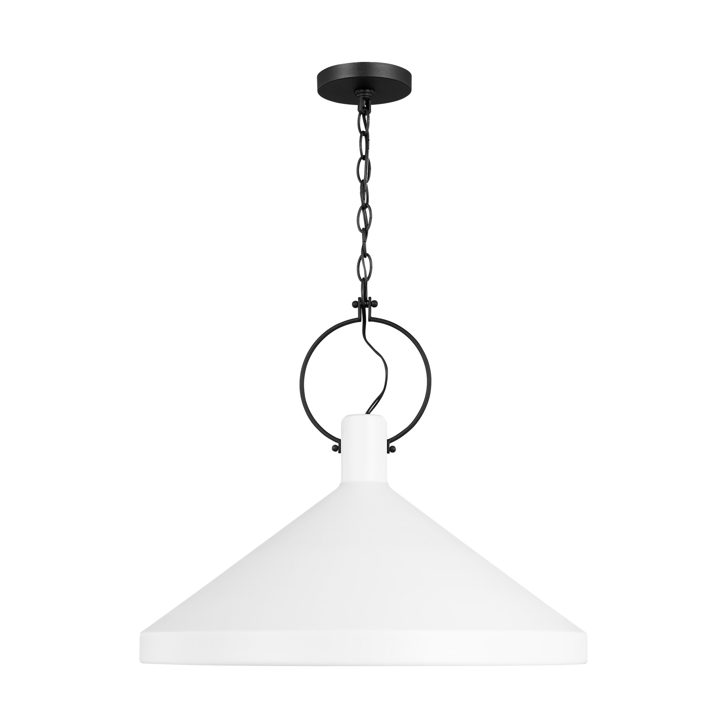 Sea Gull Lyon Pendant Light in Matte White