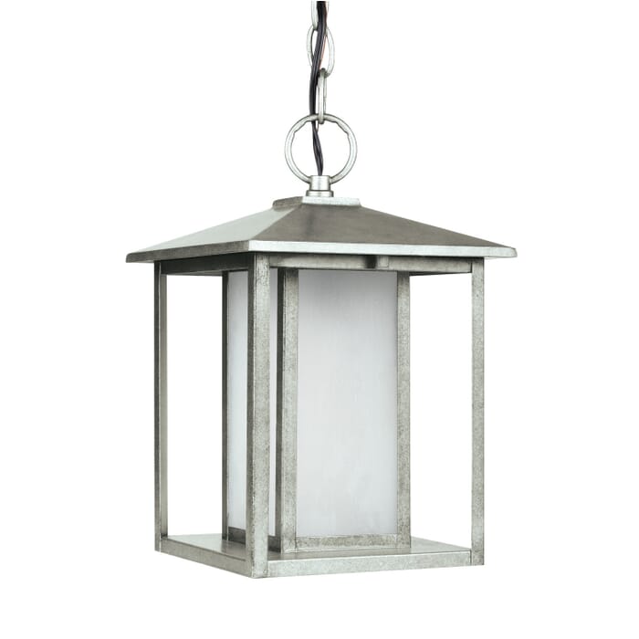 Hunnington 1-Light Outdoor Pendant in Weathered Pewter Hunnington 1-Light Outdoor Pendant in Weathered Pewter