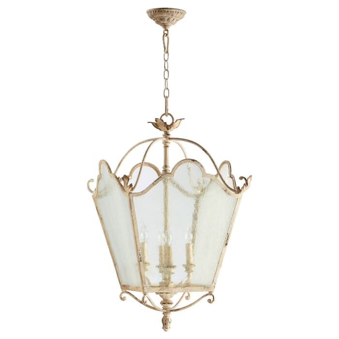 Quorum Salento 4-Light 19" Foyer Light in Persian White Quorum Salento 4-Light 19" Foyer Light in Persian White