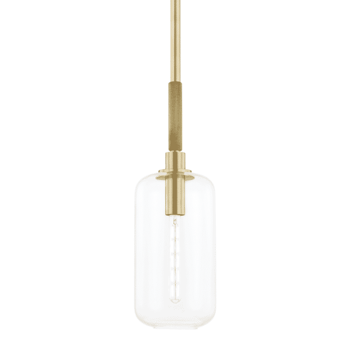 Hudson Valley Lenox Hill Mini Pendant in Aged Brass Hudson Valley Lenox Hill Mini Pendant in Aged Brass