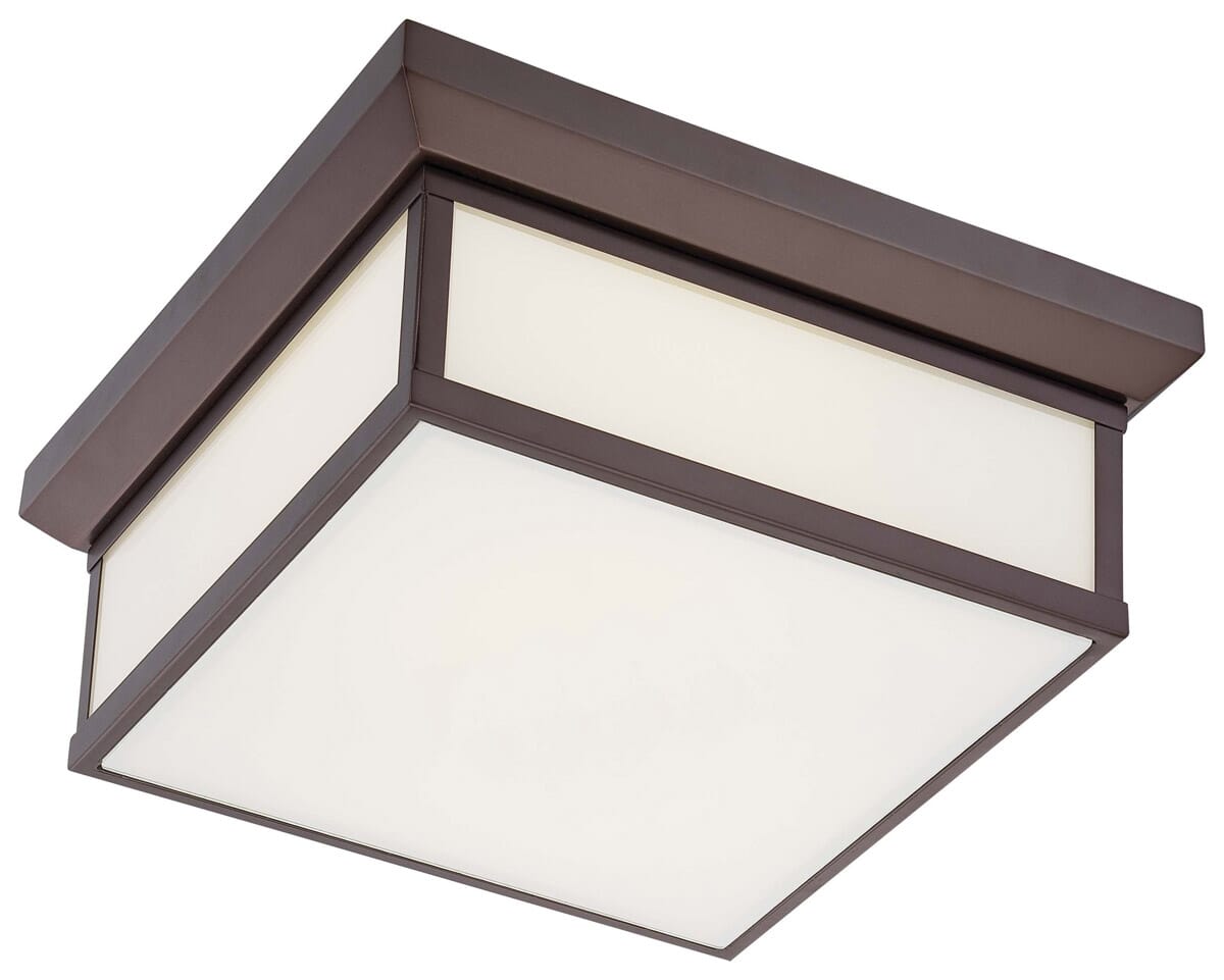 2-Light Ceiling Light in Harvard Court Bronze -Plated