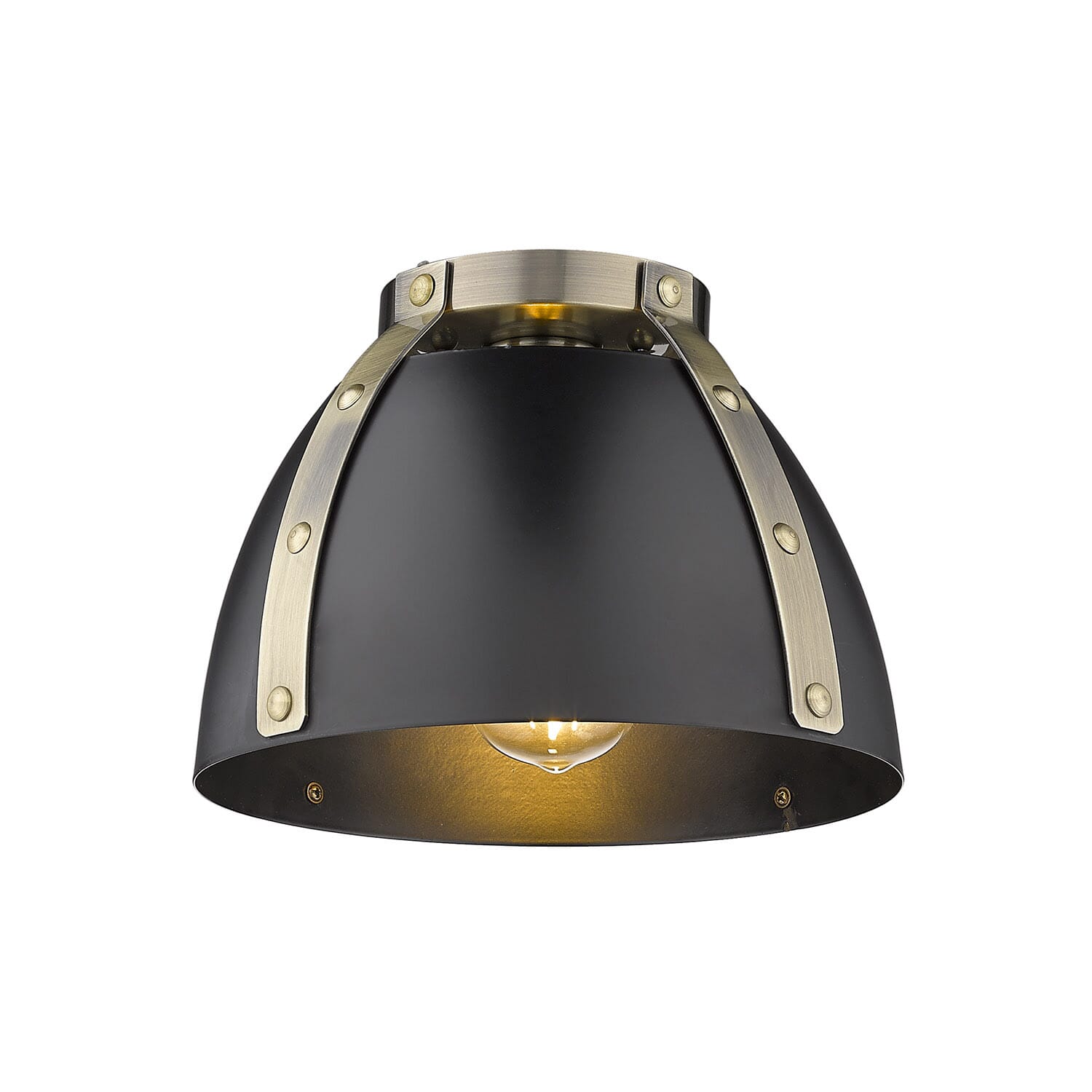 Golden Aldrich Ceiling Light in Aged Brass