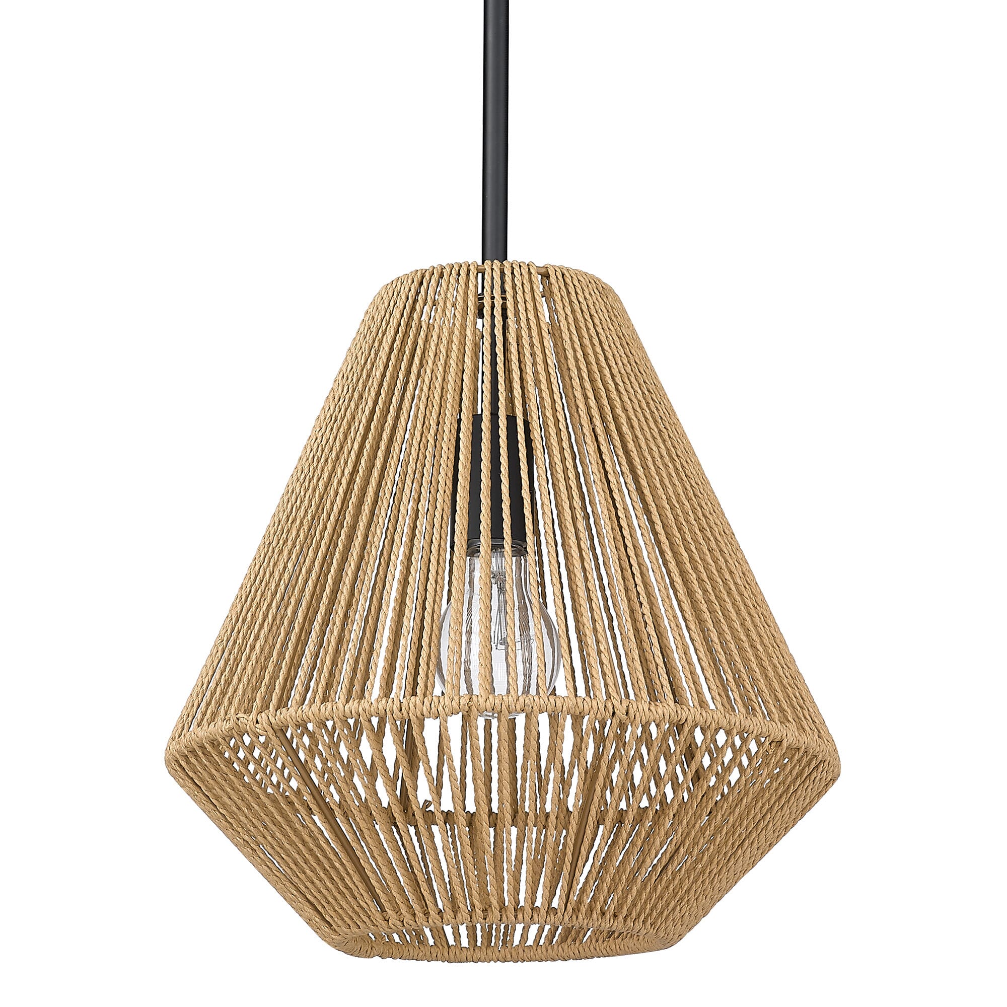 Golden Valentina Pendant Light in Matte Black