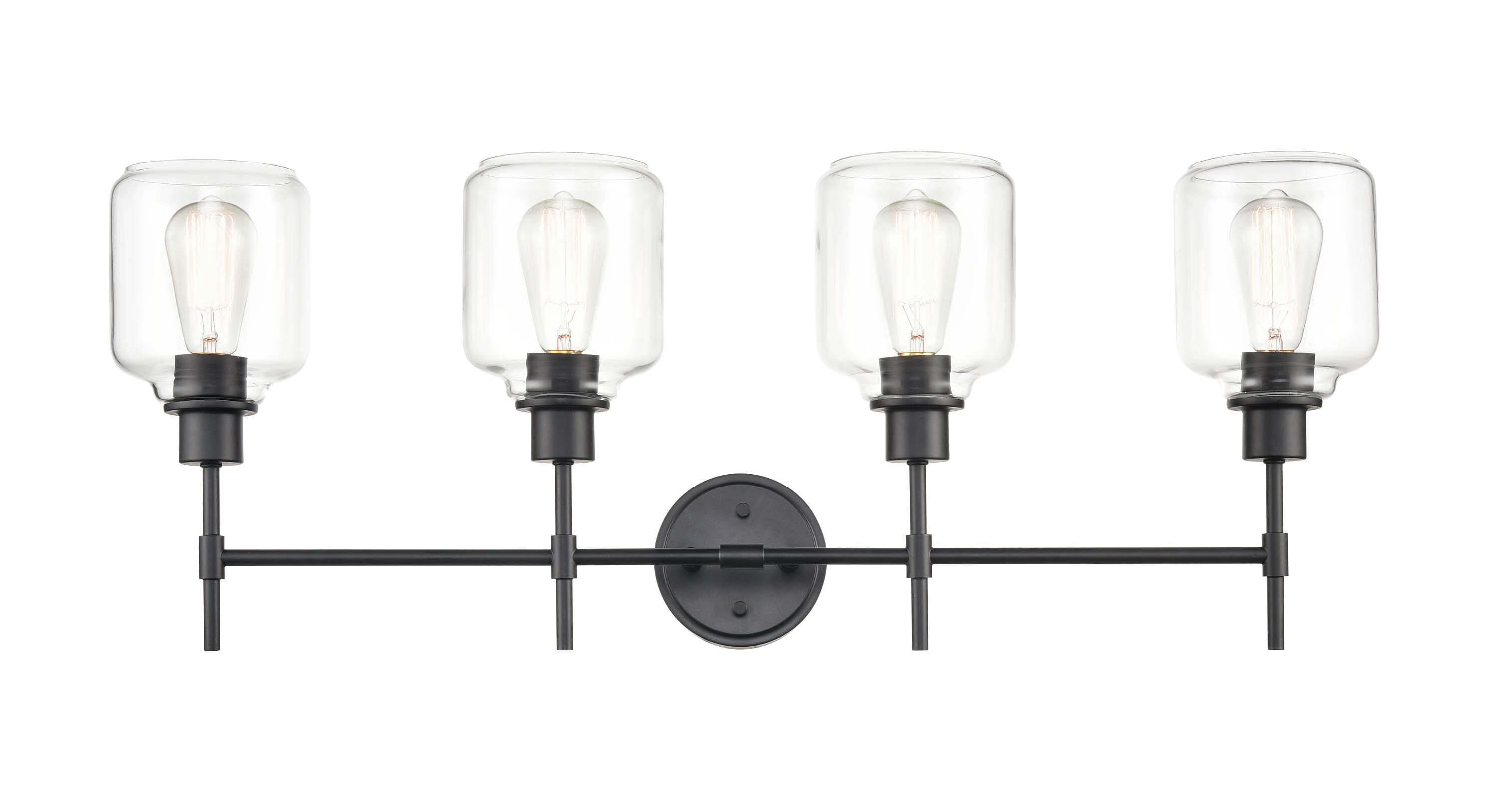 Millennium 4Light Bathroom Vanity Light in Matte Black