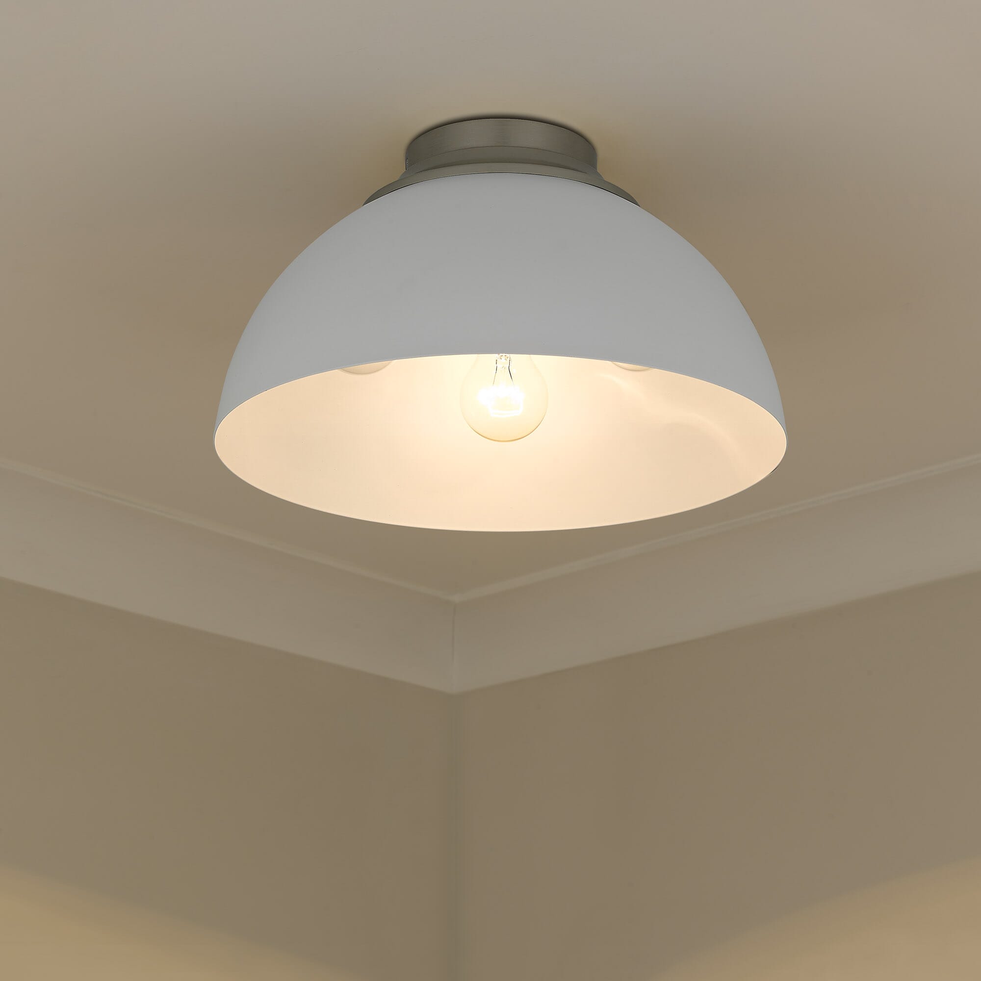 Golden Zoey 3-Light Ceiling Light in Pewter