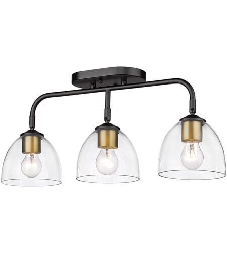 Golden Roxie 3-Light Ceiling Light in Matte Black