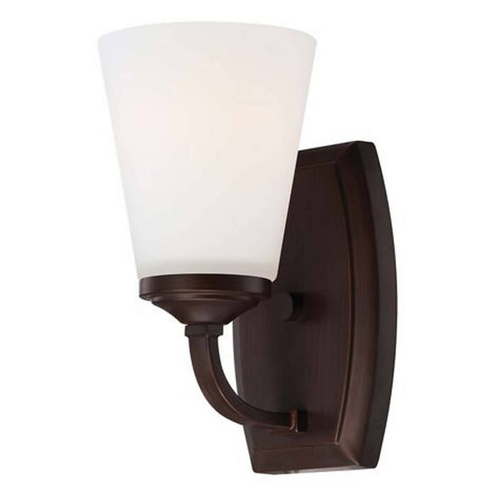 Minka Lavery Overland Park Bathroom Wall Sconce in Vintage Bronze Minka Lavery Overland Park Bathroom Wall Sconce in Vintage Bronze