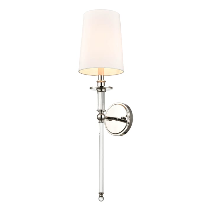 Millennium Wall Sconce in Polished Nickel Millennium Wall Sconce in Polished Nickel