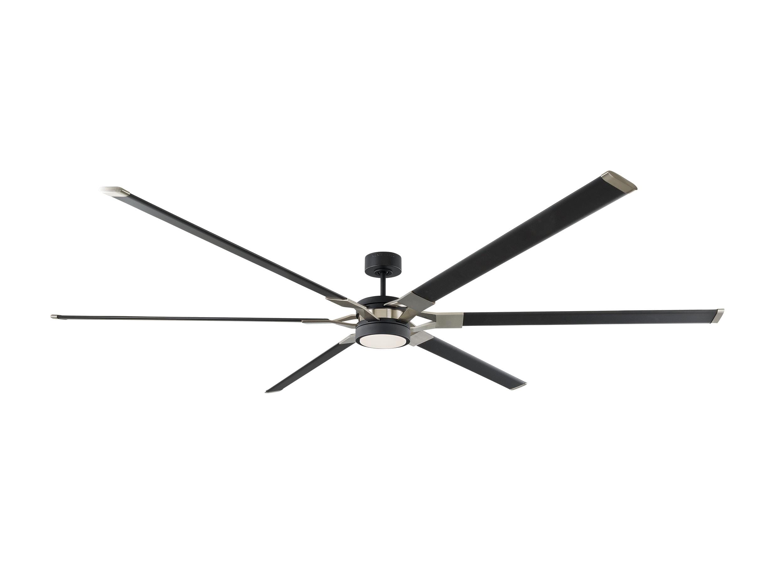 LED Loft 96" Indoor Ceiling Fan in Midnight Black