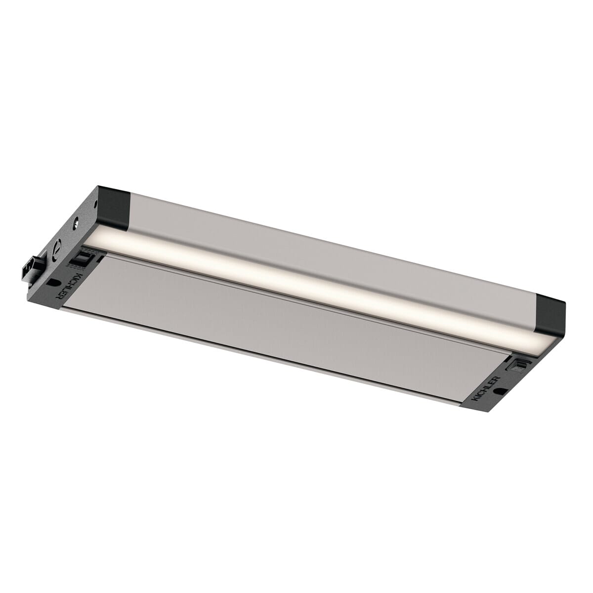 6U Series LED 12" 2700K/3000K Under Cabinet in Textured Nickel