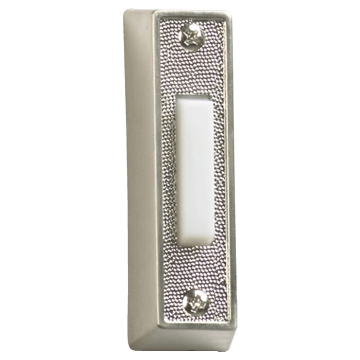 Quorum Door Chime Button in Satin Nickel Quorum Door Chime Button in Satin Nickel