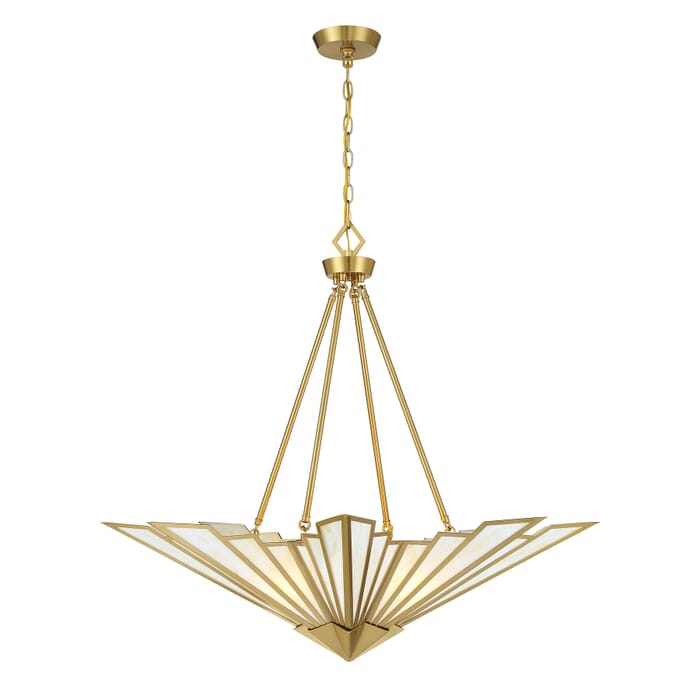 Rivage 4-Light Pendant in Warm Brass Rivage 4-Light Pendant in Warm Brass